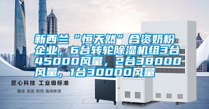 新西蘭“恒天然”合資奶粉企業(yè)，6臺(tái)轉(zhuǎn)輪除濕機(jī)組3臺(tái)45000風(fēng)量，2臺(tái)38000風(fēng)量，1臺(tái)30000風(fēng)量
