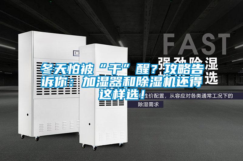冬天怕被“干”醒?攻略告訴你:加濕器和除濕機還得這樣選!