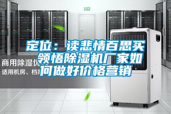 定位：讀悲情百思買(mǎi) 領(lǐng)悟除濕機(jī)廠家如何做好價(jià)格營(yíng)銷(xiāo)