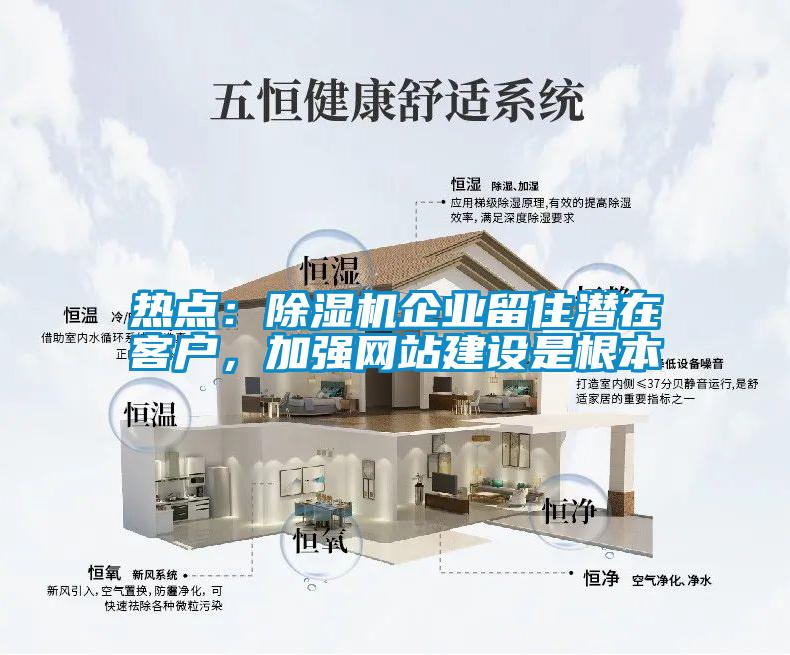 熱點：除濕機企業留住潛在客戶，加強網站建設是根本