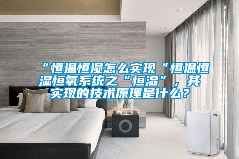 “恒溫恒濕怎么實現“恒溫恒濕恒氧系統之“恒濕”，其實現的技術原理是什么？