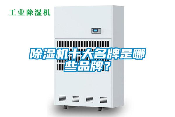 除濕機十大名牌是哪些品牌？