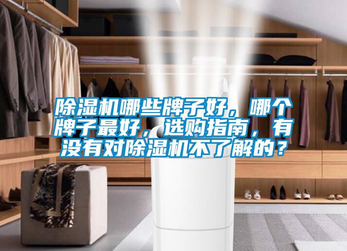 除濕機哪些牌子好，哪個牌子最好，選購指南，有沒有對除濕機不了解的？
