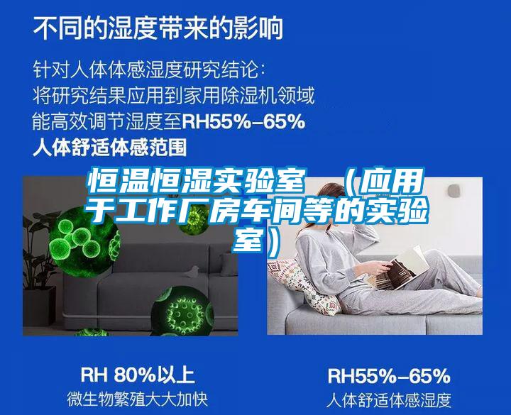 恒溫恒濕實驗室 (應用于工作廠房車間等的實驗室)