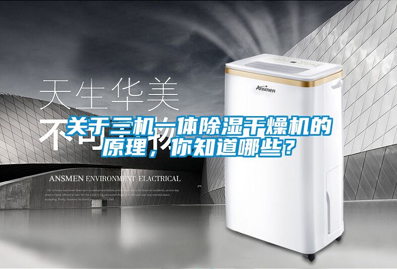 關(guān)于三機(jī)一體除濕干燥機(jī)的原理，你知道哪些？