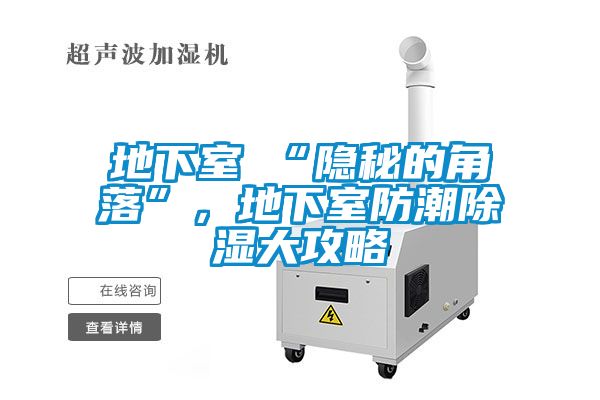 地下室≠“隱秘的角落”，地下室防潮除濕大攻略