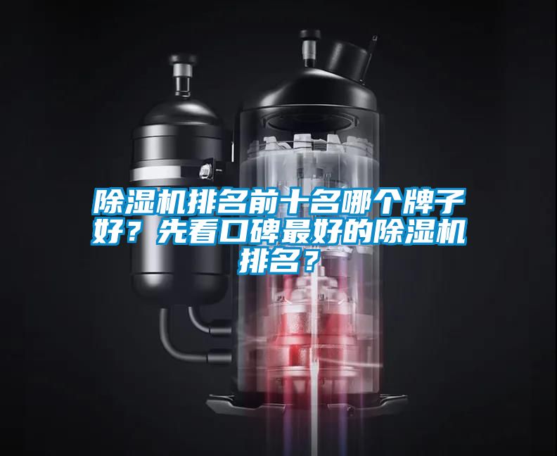 除濕機排名前十名哪個牌子好？先看口碑最好的除濕機排名？